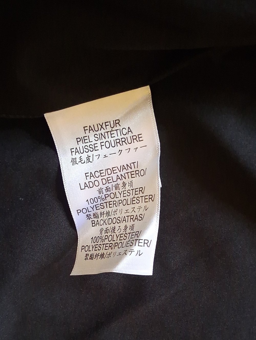 BCBGMaxAzria Black Faux Fur Coat - Picture 5 of 11